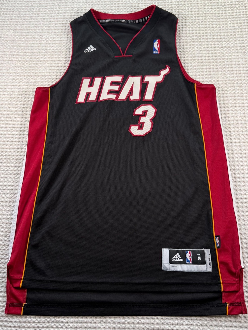 🚫SOLD - NO AVAILABLE Adidas Miami Heat Dwyane Wade #3 Jersey Men Medium Black